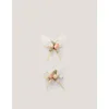 Monsoon Children Set šnala za kosu Butterfly, 2 komada, Beli
