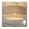 Brilagi-LED Prislonjeni luster BOHO BOBO 1xE27/10W/230V prečnik 40 cm tačkice, bež/krem.