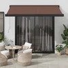 Vidaxl Ročno zložljiva tenda rjava 350x250 cm