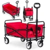 Multigarden sklopiva kolica za plažu 48x90 cm, crvena