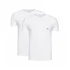 Emporio Armani za moške. EM001849_AF14134 Komplet dveh belih telovnikov (L), Domača oblačila, Bombaž, Kratek rokav