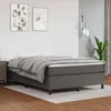 Okvir za krevet s oprugom sivi 140x190 cm od umjetne kože