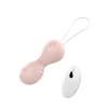 Gardj Europe Kroglice – vibrirajoče silikonske Kegelove kroglice z USB-jem, 10 funkcij/daljinski upravljalnik – Flesh