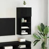 TV ormar za montažu na zid Zidne Crni hrast 40,5 x 30 x 90 cm