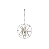 Searchlight 2478-8AB - Luster na lancu ORBIT 8xE14/60W/230V mesing