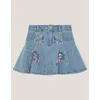 Monsoon Children Suknja za devojčice Denim Godet, Mini, Plava