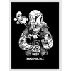 The Dudes Band Practice Unlimited Art Print black