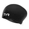 Tyr silicone long swimming cap black