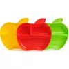 Munchkin Apple deljeni krožnik 6 m+ 3 kos