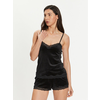 Hunkemöller Zgornji del pižame Scallop 185927 Črna Basic Fit