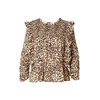 Munthe Bluza CRISP kamela/rjava/črna
