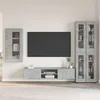 Set TV komoda FLORIN 3 pcs Betonski sivi Konstruirano drvo