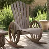 vidaXL Vrtni gugalni stoli Adirondack 2 kosa trden les jelke