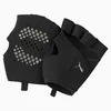 Womens PUMA Essential Premium Grip Cut Fingered Training Gloves, Black