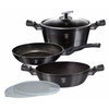 Berlingerhaus Carbon Pro set posode, aluminij, 6-kosov