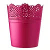 Saksija čipka lace okrugla fi 16cm ciklama