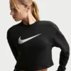 Nike Ženski duks Pro NP DF IB8979, Crni