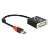 adapter DELOCK, USB 3.0-A (M) na DVI (Ž), črn, 27,5cm