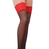 Passion ST004 Stockings 17 Den Nero/Roso 1-2