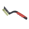 DEDRA-EXIM Kovina ščetka 5 vrstna, DEDRA 2001P21 medenina, 180 mm, dvomaterialna ročica