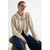 Trendyol ženski duks Soft Textured Special Button Knitwear Cardigan, bež