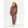 Sinsay - Wide leg pantalone sa vezom Bambi - braon
