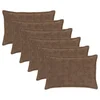 vidaXL Prevleka za blazino 6 kos HOUTEN Svetlo rjava 50 x 75 cm