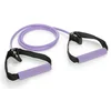 Gymstick Pro Exercise Tube elastika z ročaji, vijolična, Strong