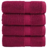 Premium ručnici za pranje SOLUND 4 kom. bordo 30x30 cm 600 g/m2