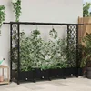 Povišeni krevet s mrežom i krovom Crna 203 x 40 x 127 cm PP