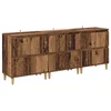 Komode 3 pcs Staro drvo 60 x 35 x 70 cm Konstruirano drvo