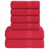 vidaXL vidaXL Komplet brisač 6-delni rdeča 360 gsm 100% bombaž, (21822874)