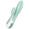 Satisfyer Vibrator s pumpico Air Pump Bunny 5+, barva mint