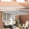 Nadstrešnica Svjetlosiva 300 x 250 x 165 cm Poliester i metal