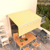 Tenda na ručno uvlačenje s roletom 3 x 2,5 m žuto-bijela