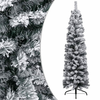 Tanko umjetno božićno drvce sa snijegom zeleno 120 cm PVC
