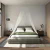 Mreža za komarce za krevet 3 pcs 156 mesh Bijela O56 x 220 cm