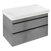 SITIA 2 predala Vanity Unit 75,6x50x44,2cm, srebrni hrast - Siva - 75,6x50x44,2 cm - Sapho - SITIA - 24 - MDF/laminat - 756 - 500 - 442 - 14