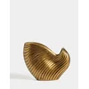 Aberto Design Dekorativna figura Školjka, 9x23x28cm, Zlatne boje