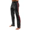 LateX Latex Trousers with Red Stripes 2910489 Black L