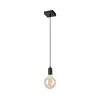 Luster na sajli ASTRID 1xE27/60W/230V mat crne boje