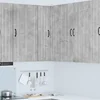 Zidni kutni ormar LUCCA Betonska siva 57 x 57 x 100 cm