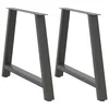 Noge za blagovaonski stol A-oblika 2 kom antracit 90 x (72-73) cm čelik