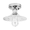 Plafonski luster TRISH 1xE27/15W/230V sjajni hrom/prozirno staklo