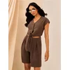 Sinsay - Bluza sa dekorativnim vezivanjem - braon