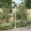 Vrtno svjetlo Bijelo 68 x 20 x 235 cm Aluminij i staklo