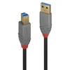 Lindy USB 3.2 Gen 1 AB kabel 2 m črno/siv