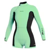 Mystic Obleka LUNAR Bruna Kajiya 2-2 Longarm Shorty Backzip Women - Lime Green