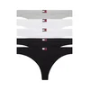 Tommy Hilfiger Underwear Tangice pegasto siva/črna/bela