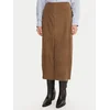 MAX&Co. Usnjeno krilo Guelfi 2526406011200 Rjava Straight Fit